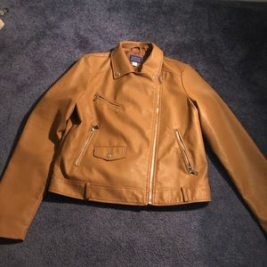 Faux leather jacket